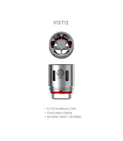 Smok V12-T12 Coil – 0,12 Ohm – 3er Pack